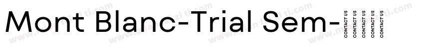 Mont Blanc-Trial Sem字体转换